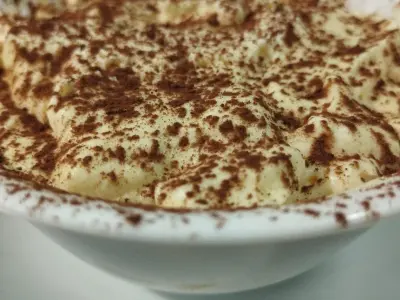 Tiramisú casero
