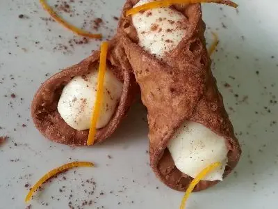 Mini cannolo siciliano