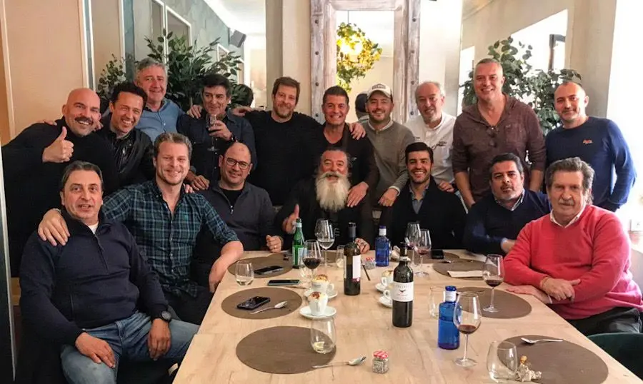 Una mesa de amigos en El Bacaro